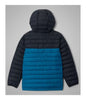 POWDER LITE II HOODED JACKET (AGES 10-20) - PHOENIX BLUE, BLACK