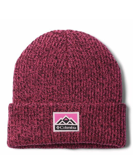 YOUTH WHIRLIBIRD CUFFED BEANIE - PINK ICE, BLACK MARLED, MOUNTAINS - ONE SIZE