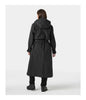 AVENUE INS LONG TRENCH COAT - WOMEN'S- BLACK