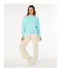 SURF PUFF INSPIRED CREW - WOMEN'S - LIGHT SEA BLUE