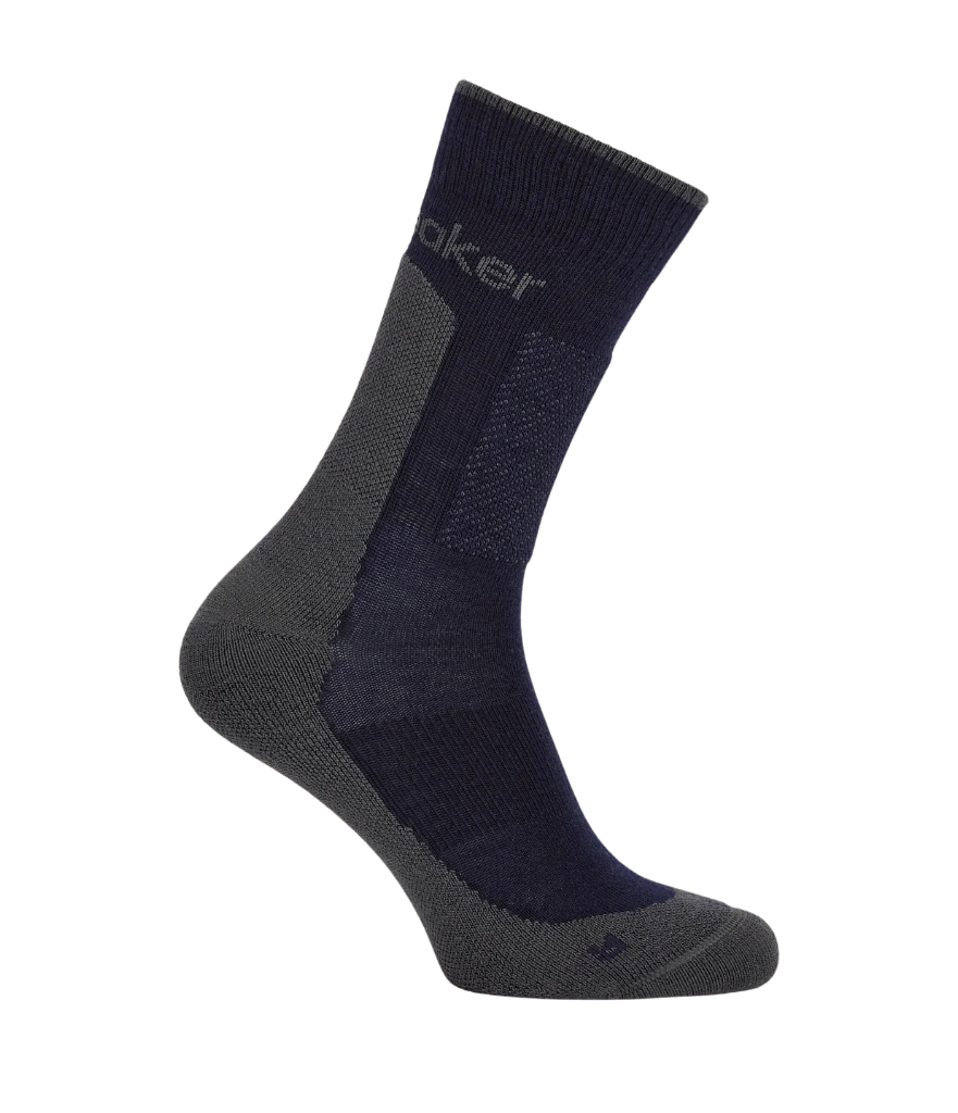 Icebreaker Hike+ Medium Crew Socks, Men's | Navy/Obsidian