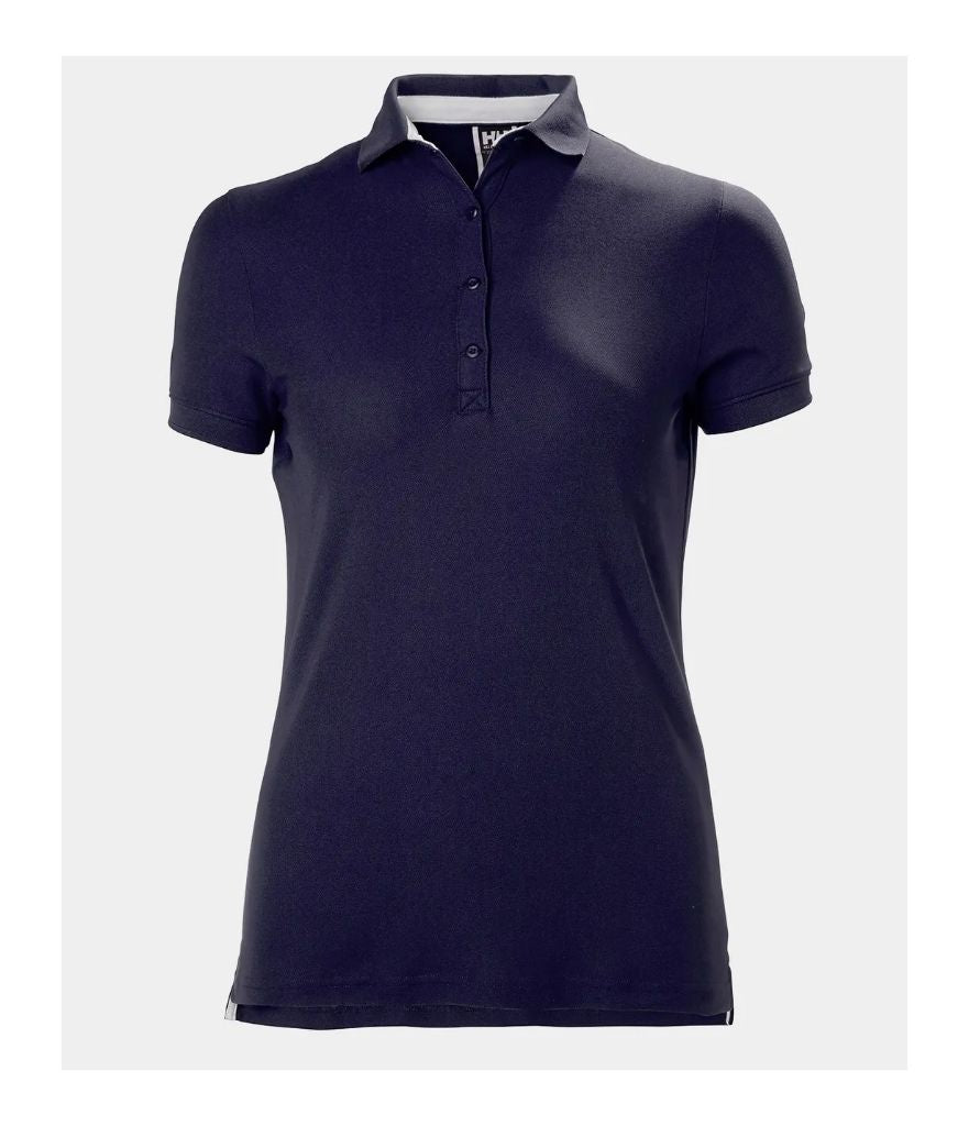WOMEN'S CREWLINE POLO - NAVY