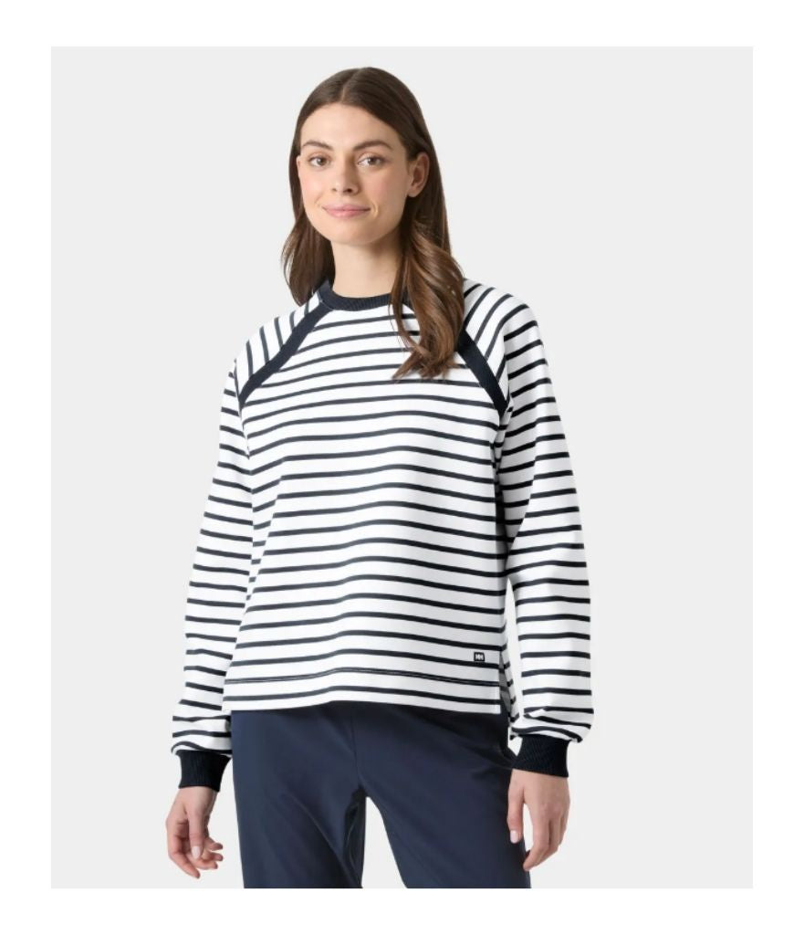 CAPRI SWEATSHIRT WOMEN'S - WHITE NAVY STRIPE