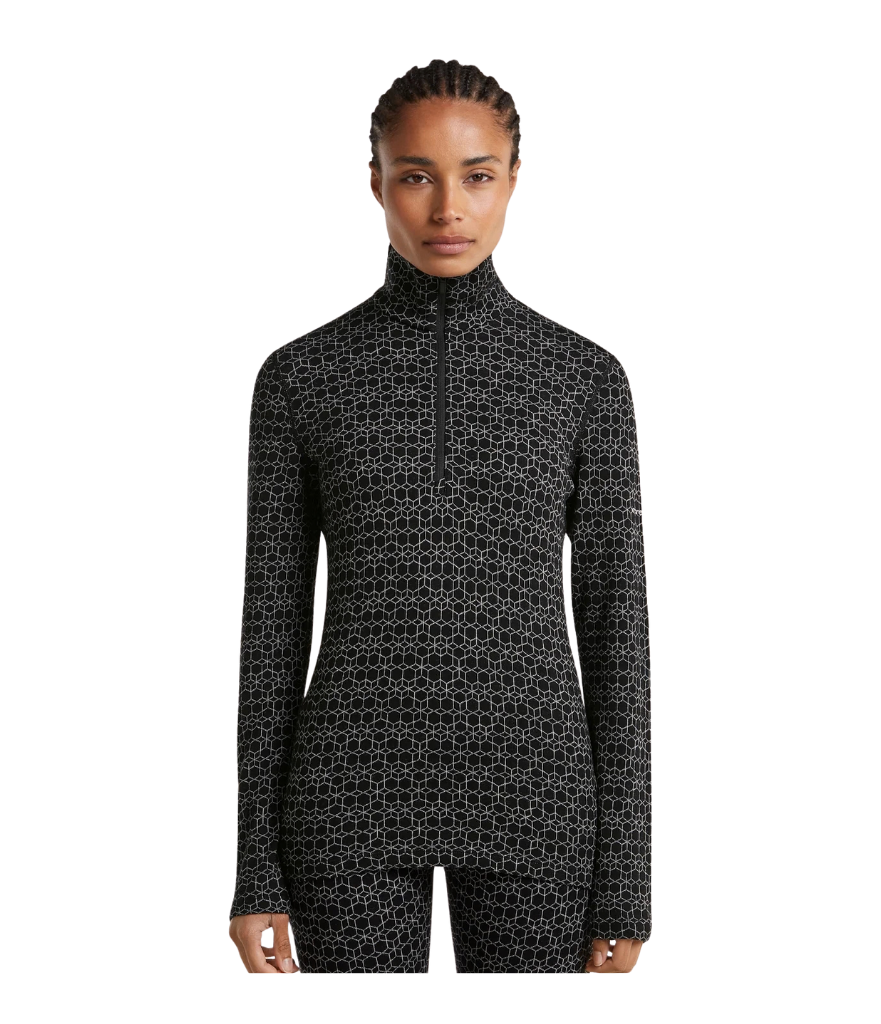 Icebreaker Women's 260 Oasis Vertex Half Zip - Alpine Geo