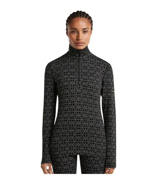 Icebreaker Women's 260 Oasis Vertex Half Zip - Alpine Geo