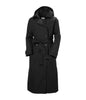 AVENUE INS LONG TRENCH COAT - WOMEN'S- BLACK
