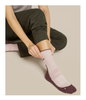 WOMEN'S HIKE + LIGHT CREW SOCK - PINK QUARTZ/JAV