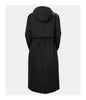 AVENUE INS LONG TRENCH COAT - WOMEN'S- BLACK
