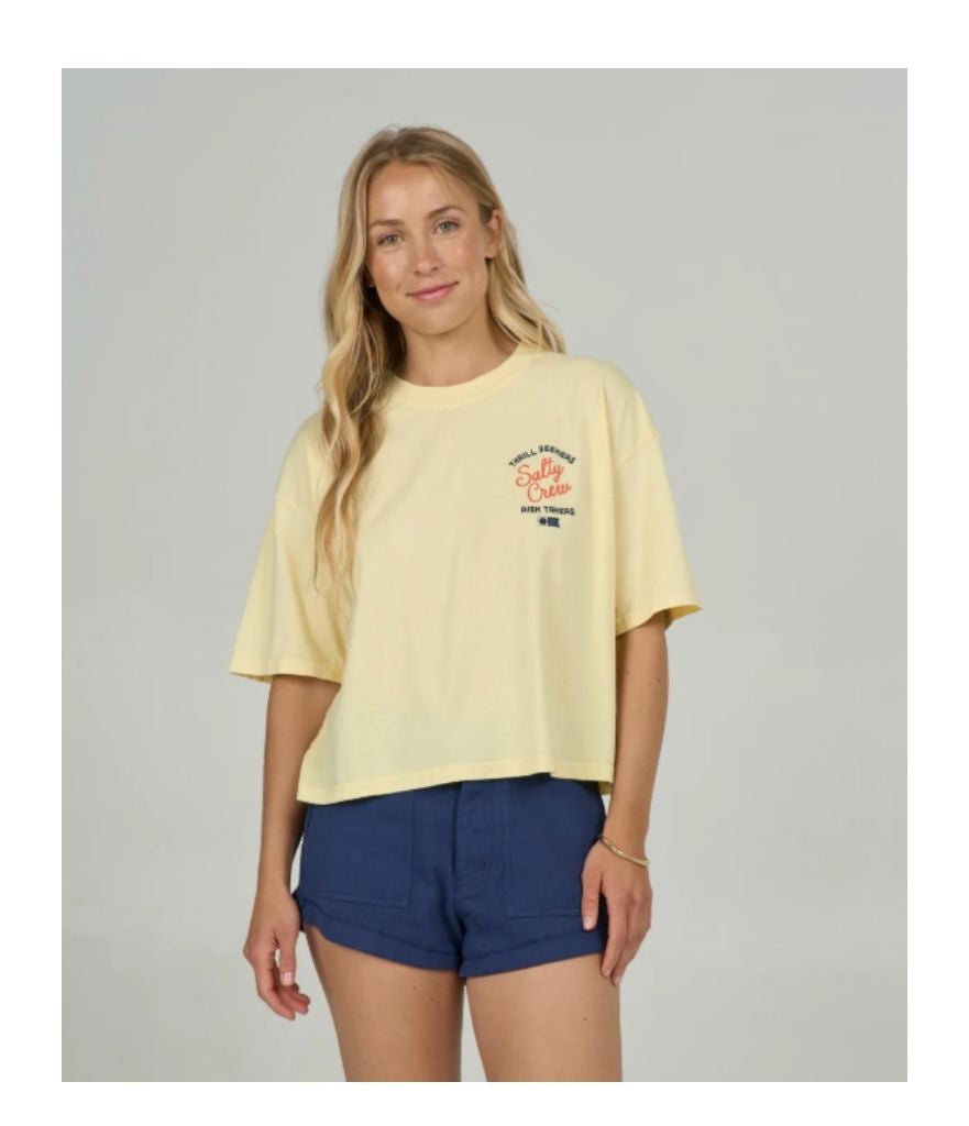 SALTY SKIMMER TEE WOMEN'S - SUNSHINE