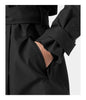 AVENUE INS LONG TRENCH COAT - WOMEN'S- BLACK