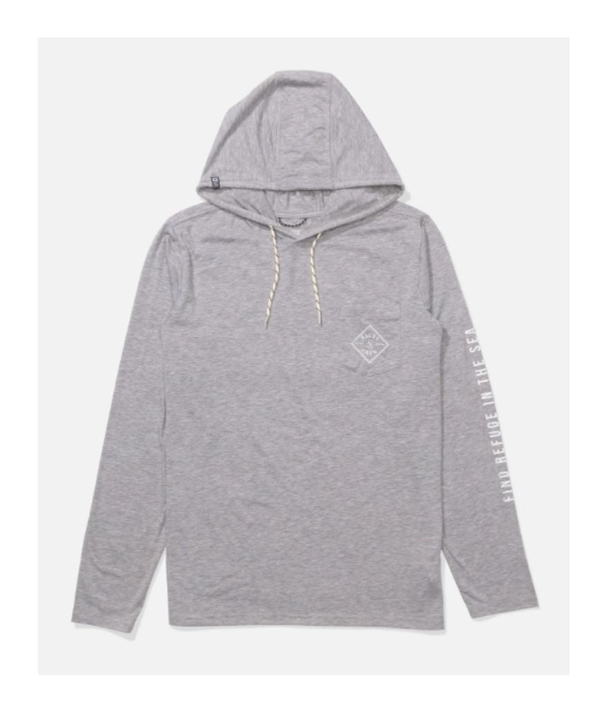 TIPPET HOOD TECH TEE - QUARRY