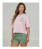 TRAVEL FAR SKIMMER TEE WOMEN'S - PINK SKIES