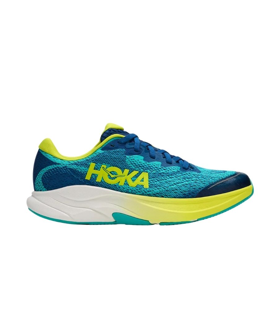 Y RINCON 4 BIG KIDS - ELECTRIC AQUA / NEON HOKA CITRUS