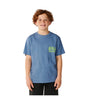 ARCHIVE RIPPED TEE - YOUTH (AGES 12-16) - BLUEFIN