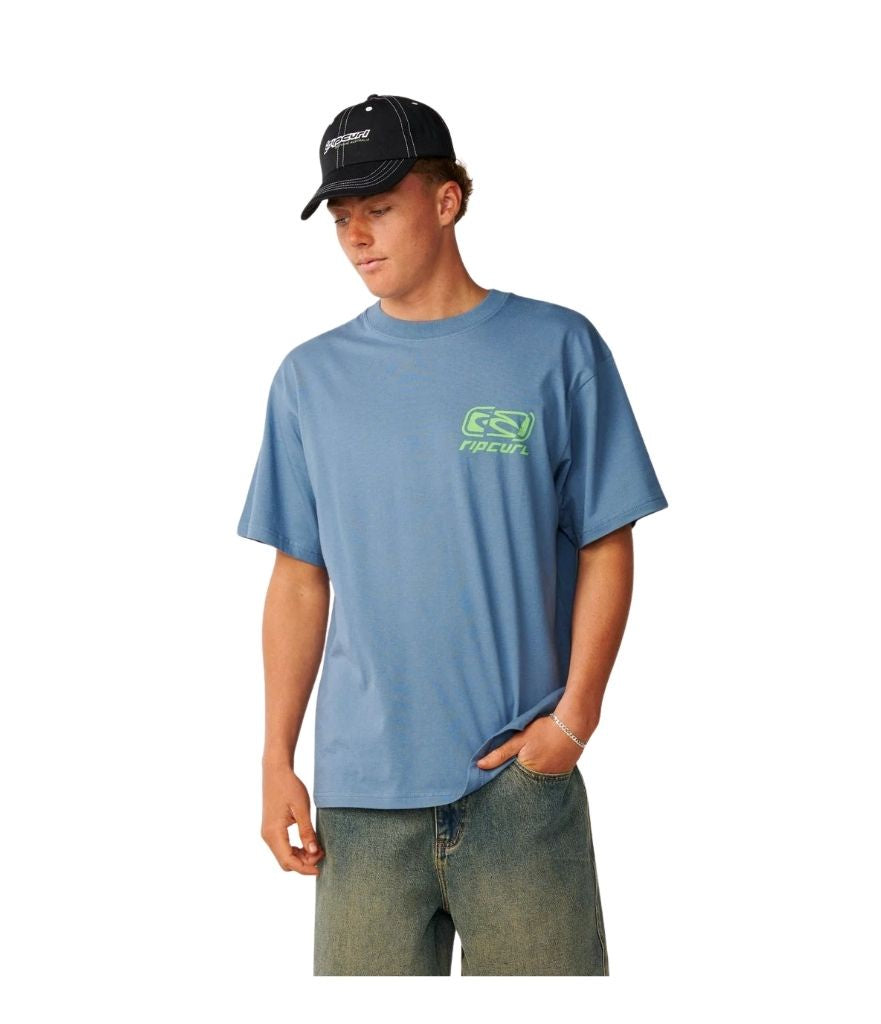 ARCHIVE RIPPED TEE MEN'S - BLUEFIN