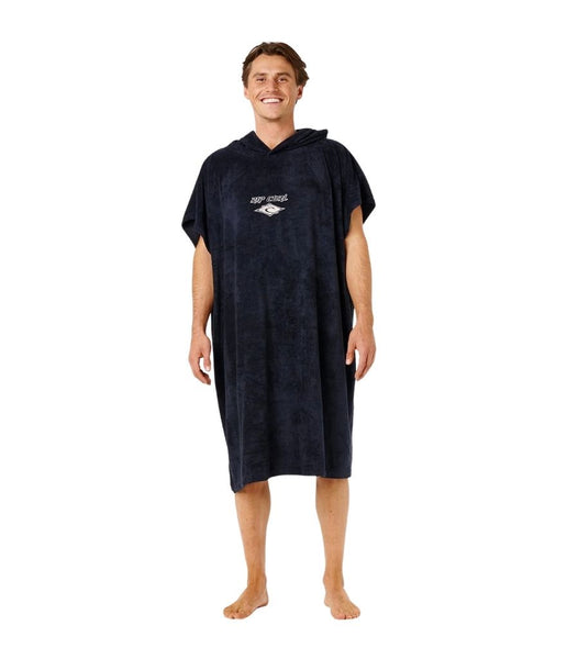 CLASSIC SURF HOODED TOWEL  - BLACK/OFF WHITE - ONE SIZE