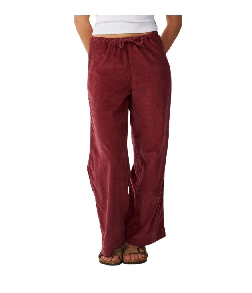 KEEPSAKES WASHED CORD PANT WOMEN'S - DARK PLUM