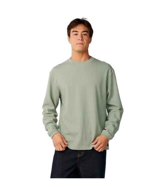 PREMIUM SURF WAFFLE LONG SLEEVE TEE MEN'S - SAGE