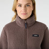 COVE DEEP PILE FLEECE JACKET WOMEN'S - PLUM TRUFFLE