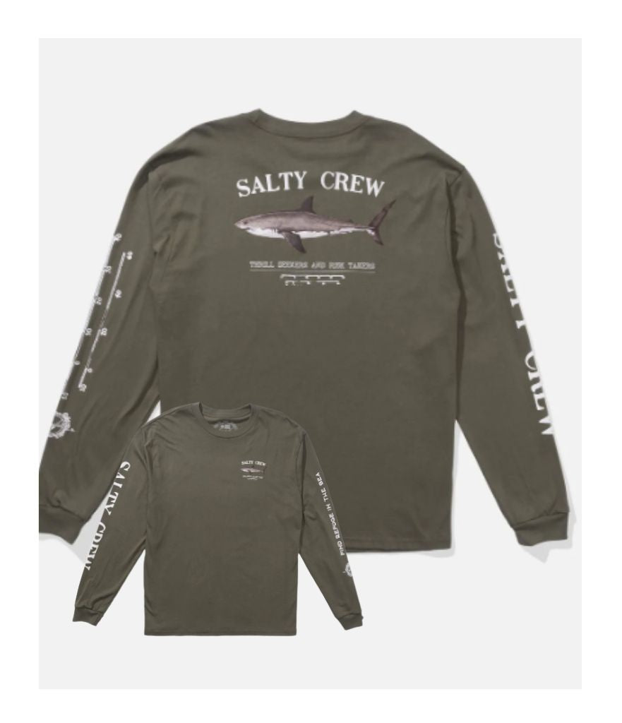 BRUCE LONG SLEEVE TEE - DUSTY OLIVE