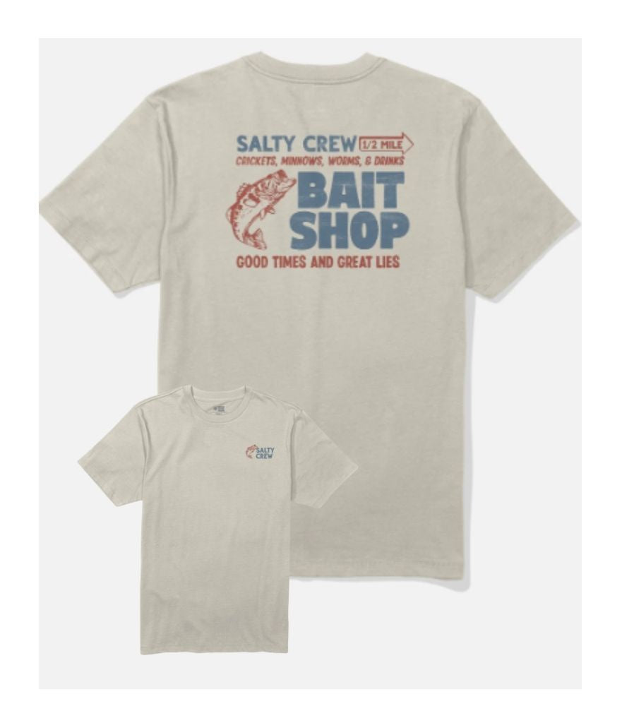 BAIT SHOP SHORT SLEEVE TEE - MOONBEAM