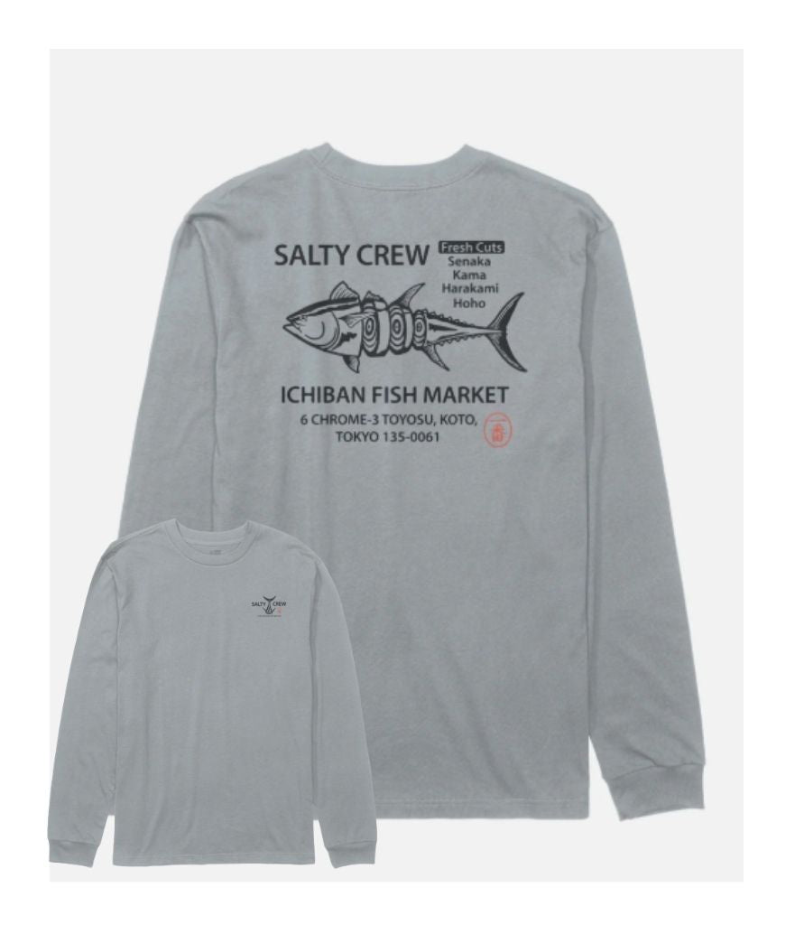 ICHIBAN LONG SLEEVE TEE - QUARRY