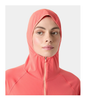SHINE SOLEN 1/2 ZIP HOODIE WOMEN'S - SUNSET PINK