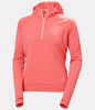 SHINE SOLEN 1/2 ZIP HOODIE WOMEN'S - SUNSET PINK