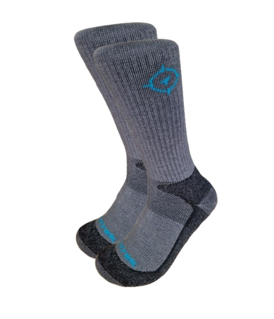 MERINO MIDWEIGHT SOCKS - TWIN PACK - GREY