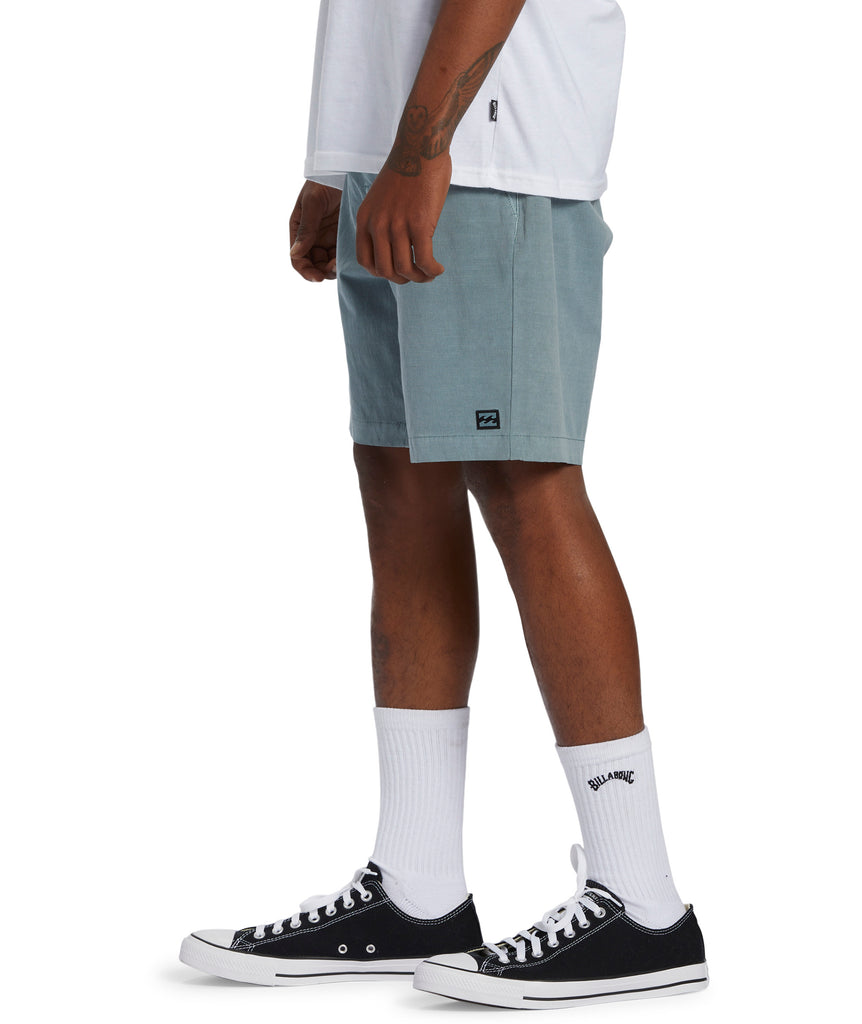 CROSSFIRE WAVE WASHED 5 POCKET HYBRID SHORTS - BLUE HAZE