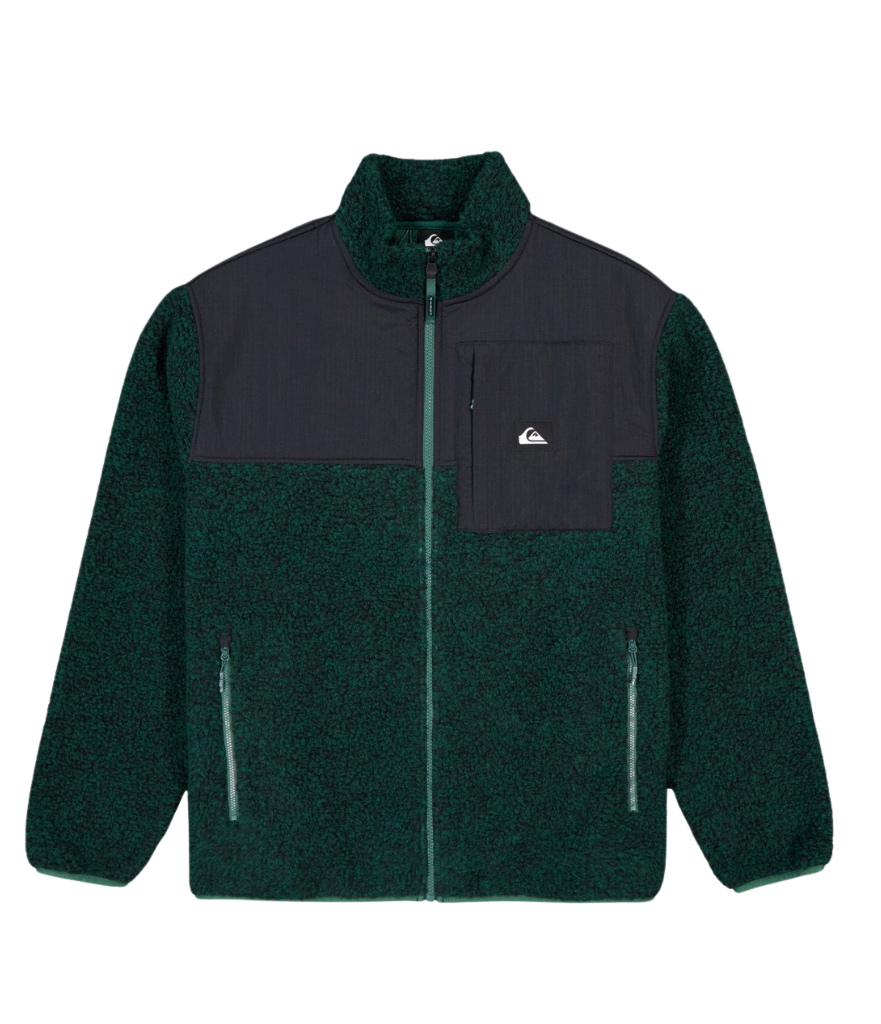 Quiksilver Shallow Water Polar Fleece Trekking Green Heather
