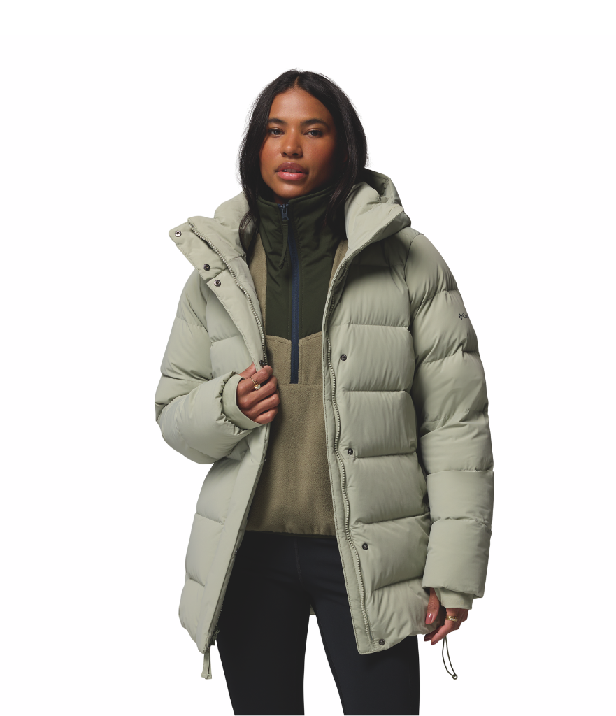 AMAZE PUFF™ MID HOODED JACKET WOMEN'S - SAFARI