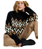 SALTWATER LOVER TURTLE NECK SWEATER - ANTHRACITE
