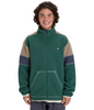 CLEAN COAST BLOCK FULL ZIP POLAR FLEECE - TREKKING GREEN