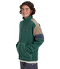 CLEAN COAST BLOCK FULL ZIP POLAR FLEECE - TREKKING GREEN