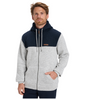 KELLER BLOCK ZIP - LIGHT GREY HEATHER