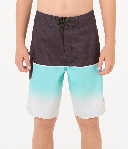 BOY'S DAWN PATROL BOARDSHORT - BLUE LAGOON (AGES12-16)