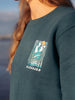 TRAILHEAD CROPPED CREW - MARINE