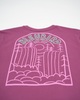 CASCADE CROPPED TEE - BERRY