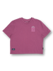CASCADE CROPPED TEE - BERRY