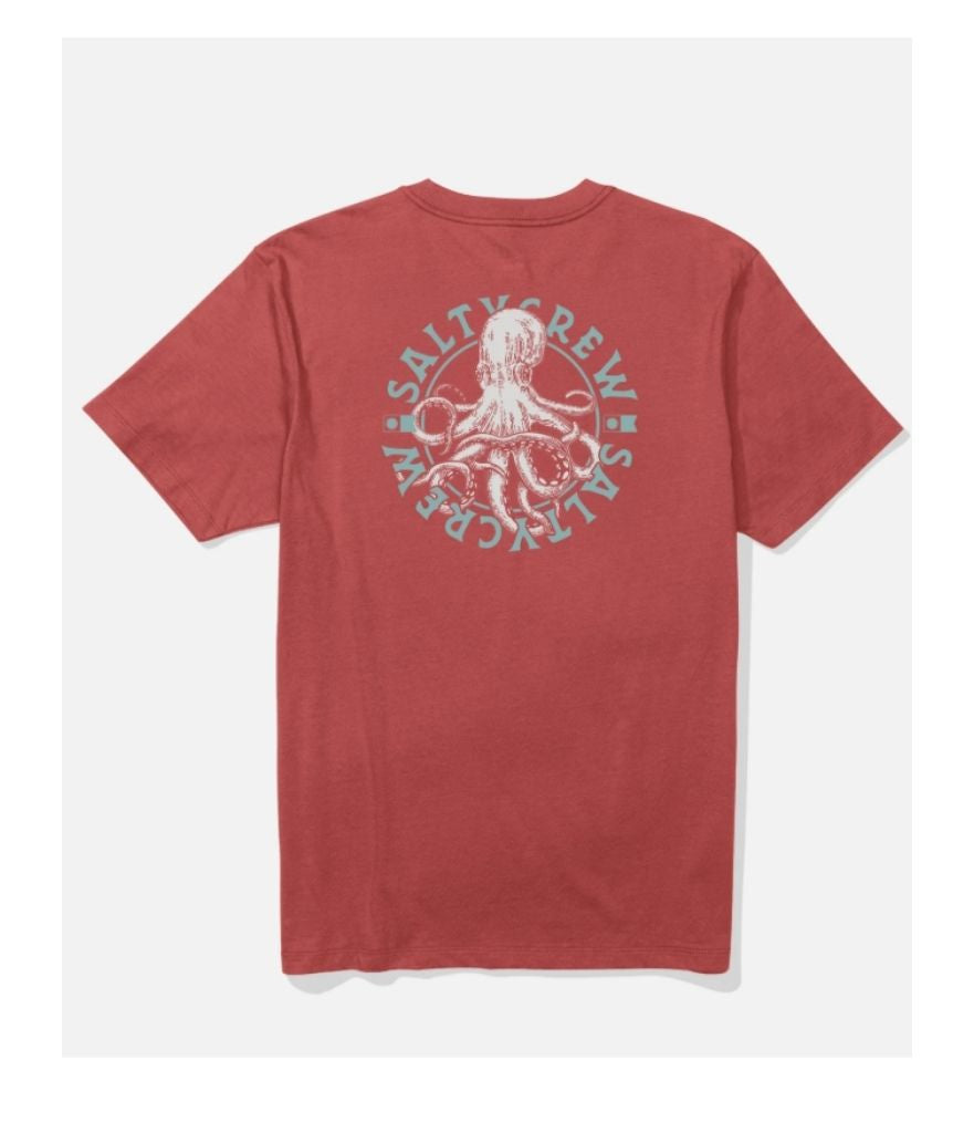 TENTACLES SHORT SLEEVE TEE - WASHED RED