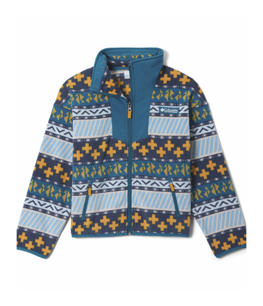 SEQUOIA GROVE PRINTED FULL ZIP FLEECE (AGES 4-8) - PHOENIX BLUE WIZARD ISLAND, PHOENIX BLUE