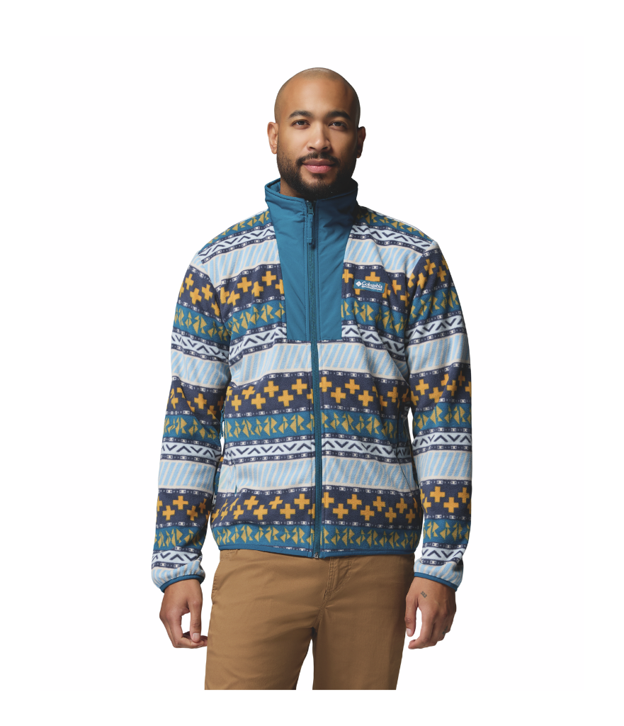 SEQUOIA GROVE II FZ PRINTED FLEECE MEN'S - PHOENIX BLUE WIZARD ISLAND