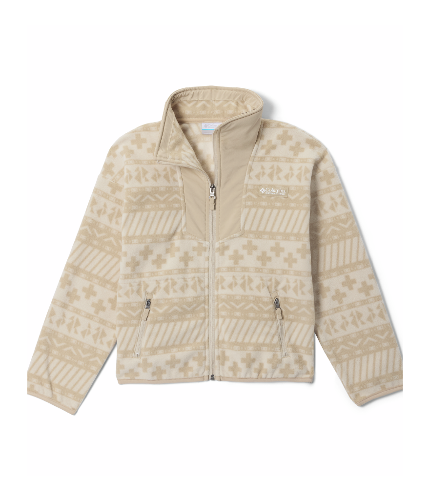 SEQUOIA GROVE PRINTED FULL ZIP FLEECE - ANCIENT FOSSIL (AGES 4-8)