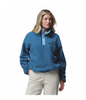 HELVETIA II CROPPED HALF SNAP FLEECE WOMEN'S - PHOENIX BLUE, RAINY DAY