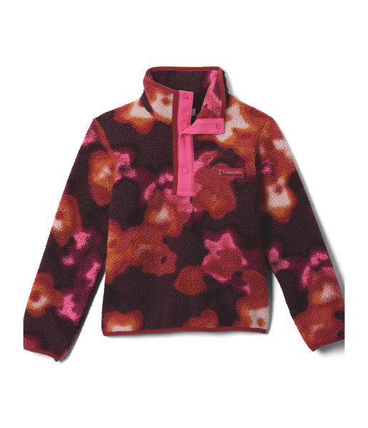 HELVETIA II PRINTED HALF SNAP FLEECE - RED OXIDE DYE FLOWER, NICO