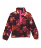 HELVETIA II PRINTED HALF SNAP FLEECE - RED OXIDE DYE FLOWER, NICO