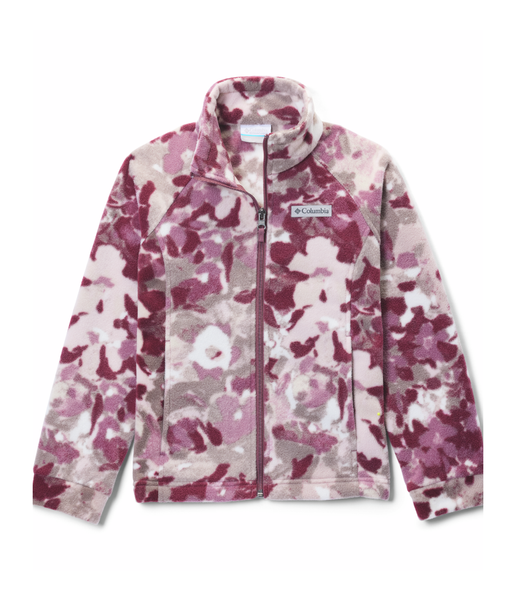 BENTON SPRINGS II PRINTED FLEECE - ANTIQUE MAUVE PRIMROSES