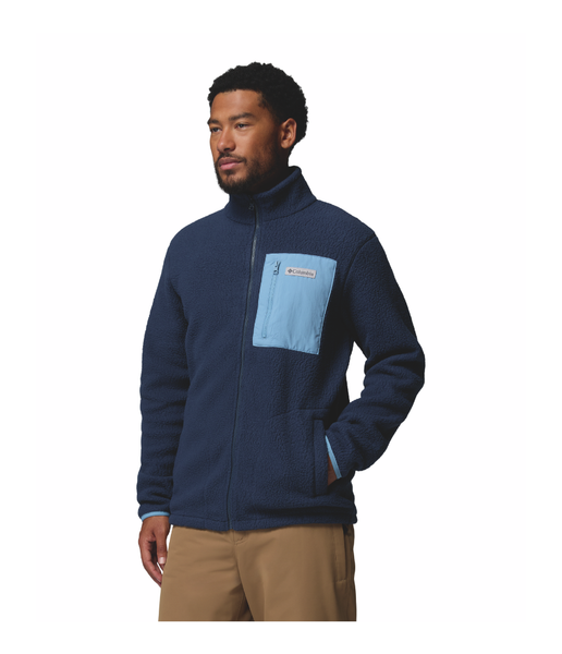 JASPER RIDGE PEBBLED FULL ZIP FLEECE MEN'S - COLLEGIATE NAVY