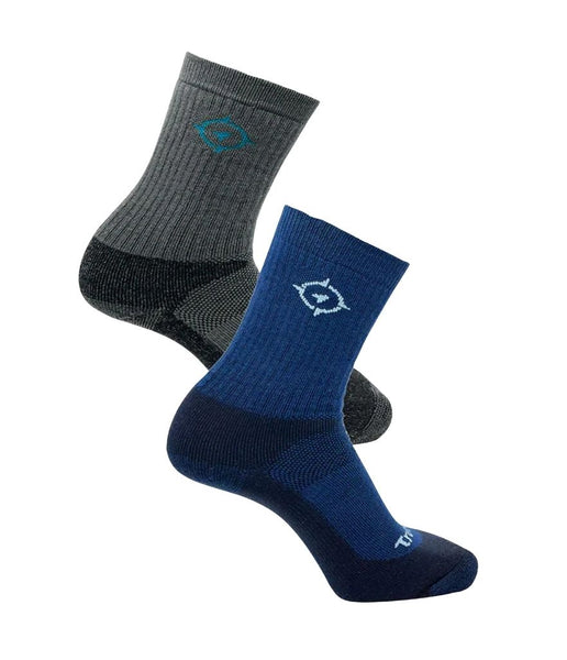MERINO HIKER TWIN PACK MID WEIGHT - GREY & NAVY COMBO